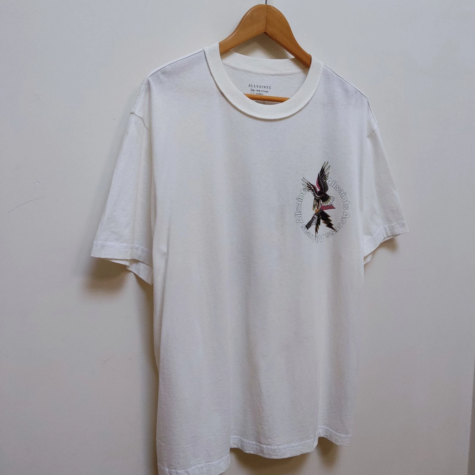 AllSaints Taille L T-Shirt Aigle Surdimensionné – photo 16